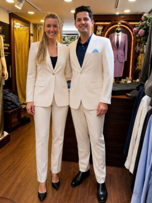 Ivory Couple Suit Collection – Timeless Elegance for Modern Couples
