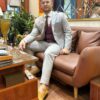 Light Gray Three-Piece Suit – Sophisticated, modern style