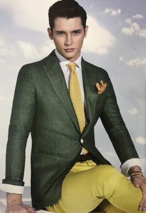 Forest Green Textured Bespoke Blazer