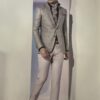 Men's Grey Glen Plaid Blazer – Slim Fit Smart Casual Jacket