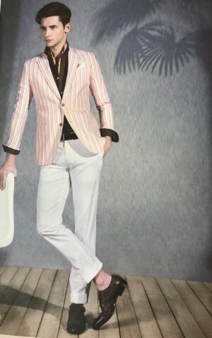 Pink Striped Blazer – Bold Sophistication with Contemporary Flair